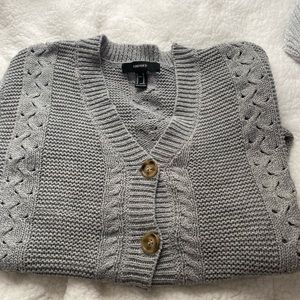 Grey cropped sweater